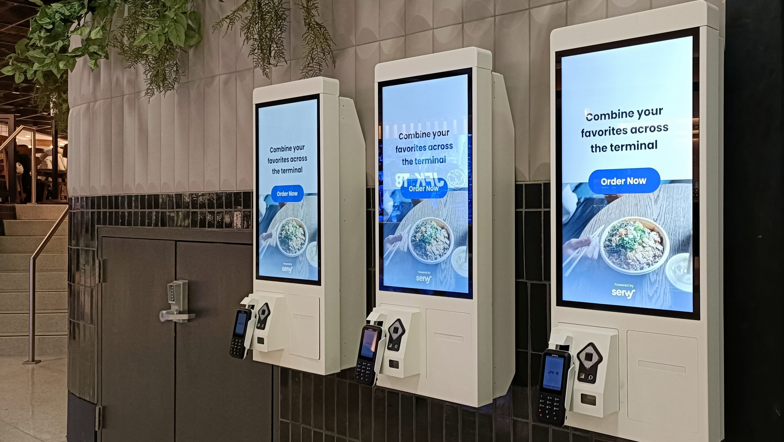 Accessible kiosk at JFK airport in New York
