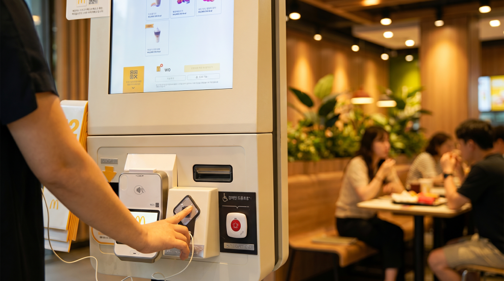 McDonalds accessible ordering kiosk